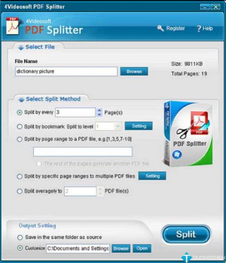 4Videosoft PDF Splitter 3.0.12 – Chia nhỏ file PDF dễ dàng
