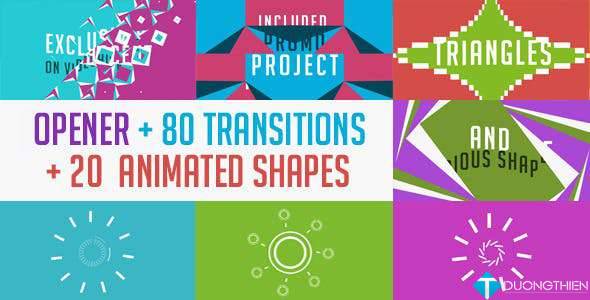 80 transitions after effects template